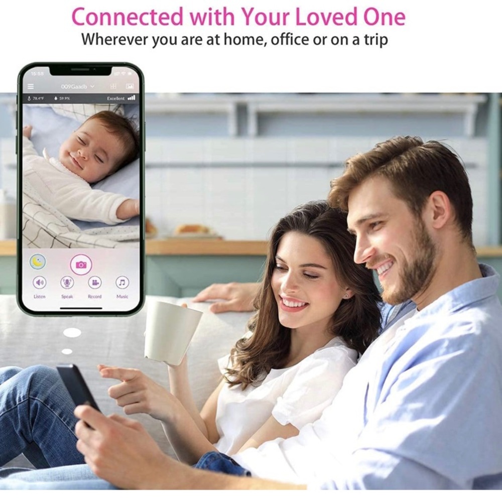 baby monitor with camera and lullaby!